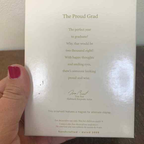 Hallmark Keepsake Ornament Magnet 2008 The Tassel's‎ Worth the Hassle Proud Grad - Picture 3 of 5